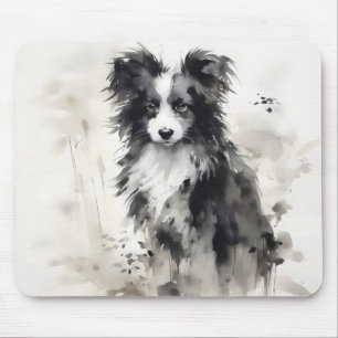 Puppy Dog Inkt Schilderij Muismat