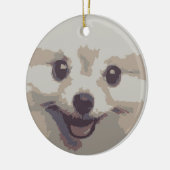 PUPPY DOG KERAMISCH ORNAMENT (Links)
