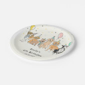 Puppy Dog kinderen Birthday Party Papieren Bordje (Gekanteld)