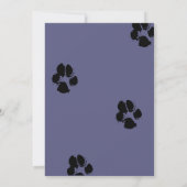 Puppy Dog laat Pawty Birthday Party Invitation Kaart (Achterkant)