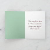 Puppy Dog met bloemen denken aan jou Kaart (Binnen)