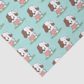 Puppy Dog met hart Tissuepapier (Detail)