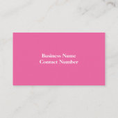 Puppy dog met paasmaaltijd roze visitekaartje (Achterkant)