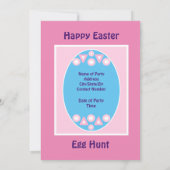 Puppy dog met paasmaanfeest kaart (Achterkant)