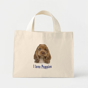 Puppy Dog Mini Tote Bag