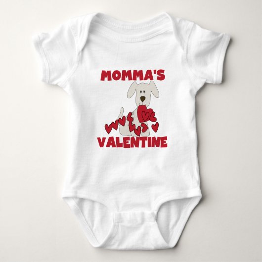 Puppy Dog Momma's Valentijn Romper (Voorkant)
