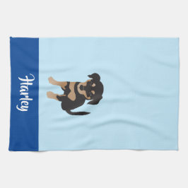 Puppy  Dog Name Blue Theedoek