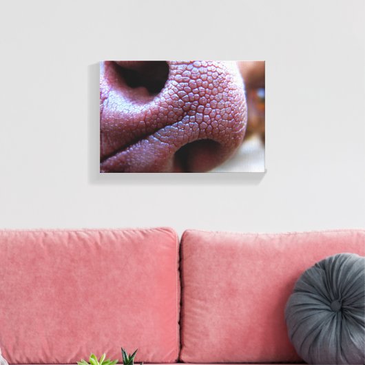 Puppy Dog Nose Canvas Afdruk (Insitu (Woonkamer))