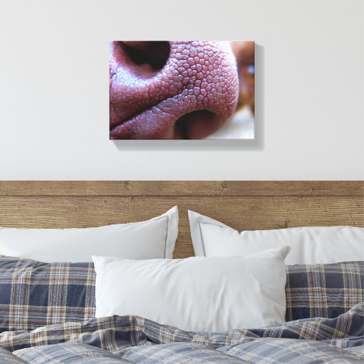 Puppy Dog Nose Canvas Afdruk (Insitu (Slaapkamer))