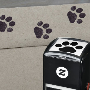 Puppy Dog of Kitty Cute Paw Print Zelfinktende Stempel