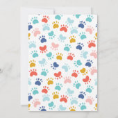 Puppy Dog Party Dieren Verjaardag Uitnodiging (Achterkant)