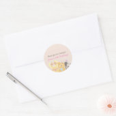 Puppy Dog Party Favor Classic Round Sticker (Envelop)