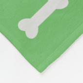 Puppy Dog Paw Print Deken Personaliseren met Naam (Hoek)