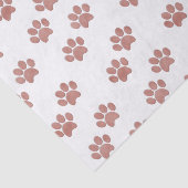 Puppy Dog Paw Printers Trendy Roos Gold Tissuepapier (Detail)