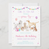 Puppy Dog Paw-ty Birthday Kaart (Voorkant)