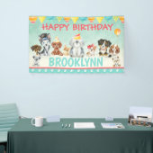 Puppy Dog Pawty Happy Birthday Banner (Beurs)