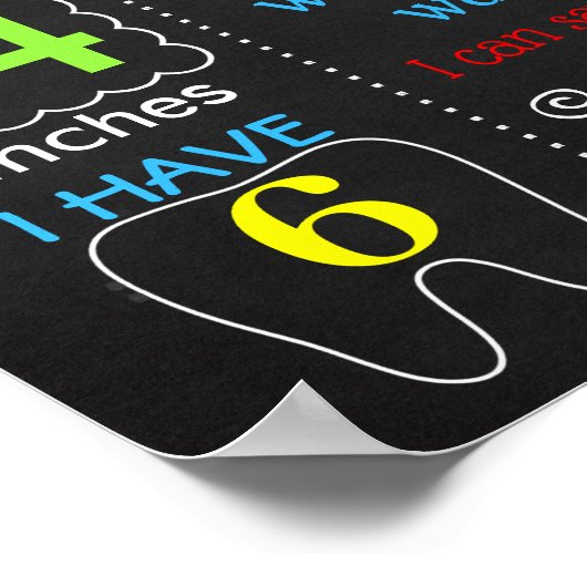 Puppy Dog Pet First Birthday chalkboard Poster (Hoek)