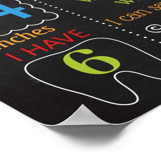 Puppy dog pet First Birthday chalkboard Poster (Hoek)