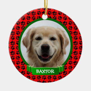 Puppy Dog Pet Foto aangepast Keramisch Ornament