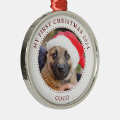 Puppy Dog Photo Christmas Ornament (Rechts)