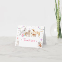 Puppy Dog Pink Girl Paw-ty Birthday