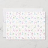 Puppy Dog Pink Gold Girl Birthday Uitnodiging (Achterkant)