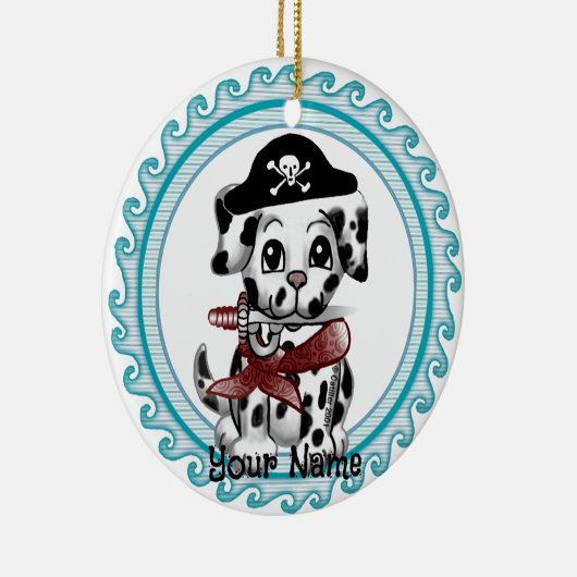 Puppy Dog Pirate Keramisch Ornament (Rechts)