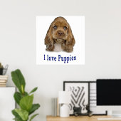 Puppy Dog Poster (Thuiskantoor)