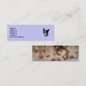 Puppy Dog profielkaart Mini Visitekaartje (Voorkant / Achterkant)