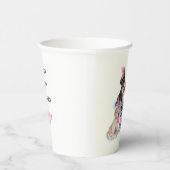 Puppy Dog 🐶 Roze eerste verjaardagsfeestje Papieren Bekers (Rechts)