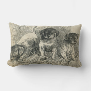 Puppy Dog Schattige Puppies Vintage Kussen