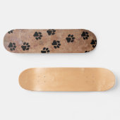 Puppy Dog schildert afdrukken in zand skateboard/W Persoonlijk Skateboard (Horizontaal)