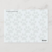 Puppy Dog schildert Blauwe grijze Hondenliefhebber Briefkaart (Achterkant)