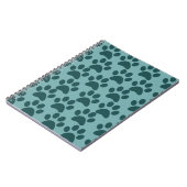 Puppy Dog schildert Blauwe grijze Hondenliefhebber Notitieboek (Linkerzijde)