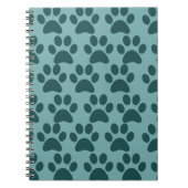 Puppy Dog schildert Blauwe grijze Hondenliefhebber Notitieboek (Voorkant)