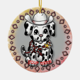Puppy Dog Sheriff Keramisch Ornament