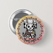 Puppy Dog Sheriff Ronde Button 5,7 Cm (Voorkant /achterkant)