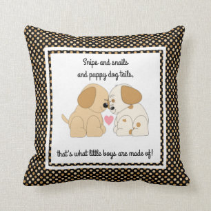 puppy dog staart.... waar zijn kleine jongens van  kussen