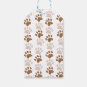 Puppy dog thema baby shower dank u gunst cadeaulabel (Achterkant)