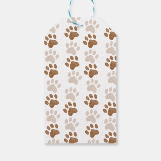 Puppy dog thema baby shower dank u gunst cadeaulabel (Achterkant)