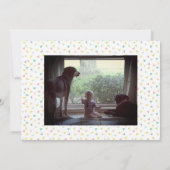 Puppy Dog Theme Birthday Party Kaart (Achterkant)