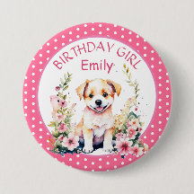 Puppy Dog Theme Gepersonaliseerde Verjaardag
