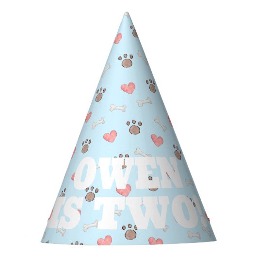 Puppy Dog Theme Verjaardagsfeestje Petten Feesthoedjes (Voorkant)