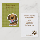 Puppy Dog training les Petsit Pet Sitter Visitekaartje (Voorkant / Achterkant)