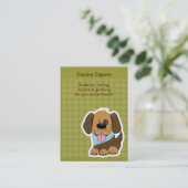 Puppy Dog training les Petsit Pet Sitter Visitekaartje (Staand voorkant)
