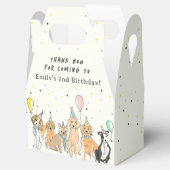 Puppy Dog Verjaardag Dank u Bedankdoosjes (Geopend)