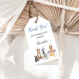 Puppy Dog Verjaardag Dank u Favor Cadeau Label Cadeaulabel