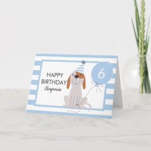 Puppy Dog Verjaardag Kaart Elke Leeftijd