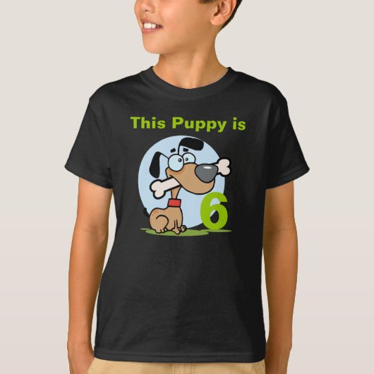 Puppy Dog  Verjaardag T-shirt (Voorkant)