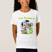 Puppy Dog  Verjaardag T-shirt (Voorkant)
